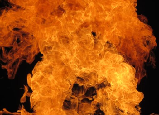 Photo sword, flames